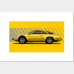 The beautiful and light classic french sports car Posters and Art